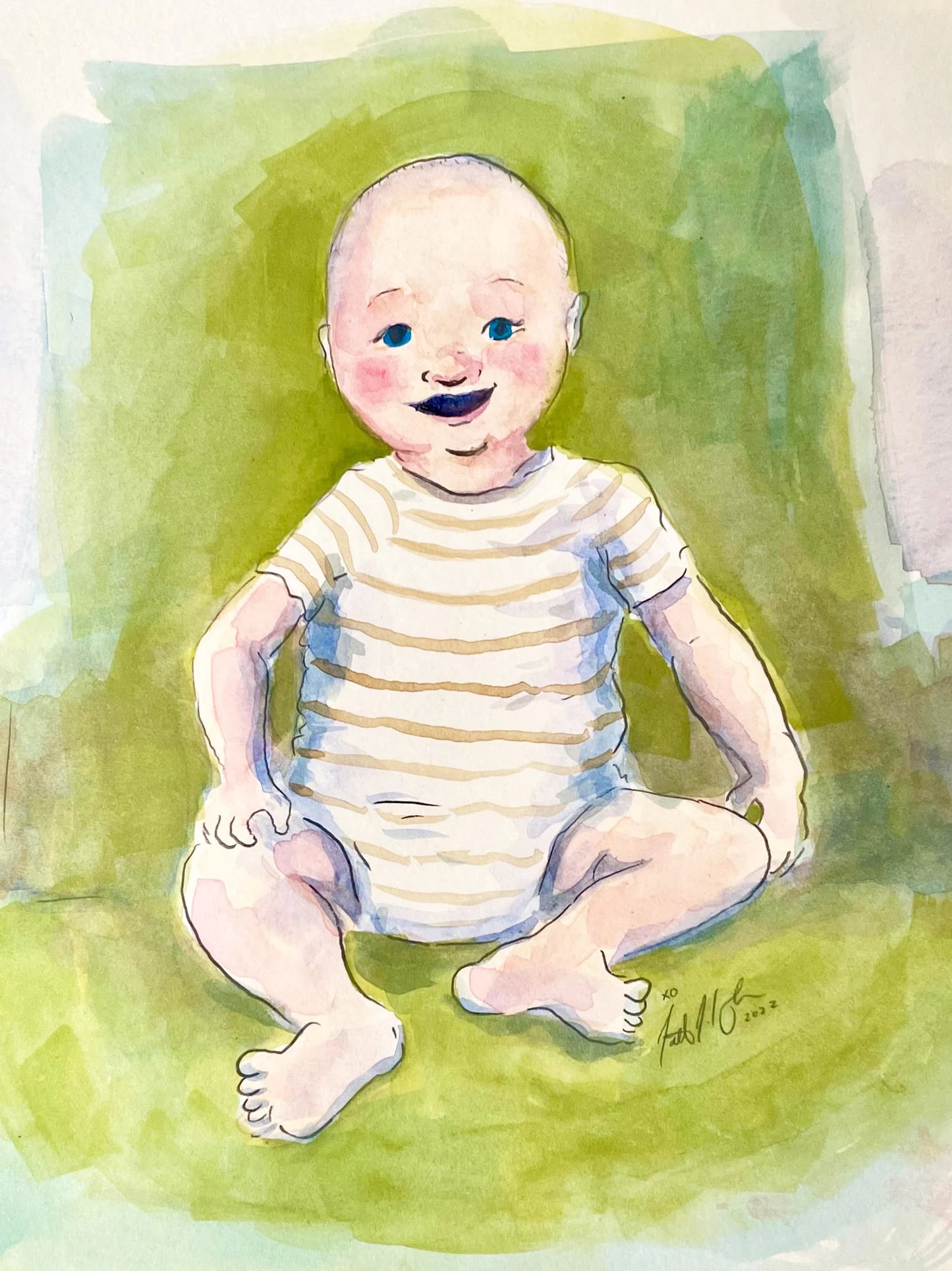 Watercolor of Your Child by Jarrett J. Krosoczka