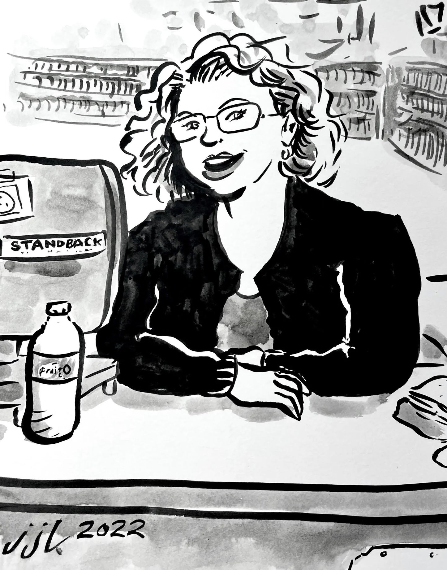 A Loved Adult Drawn by Jarrett J. Krosoczka!