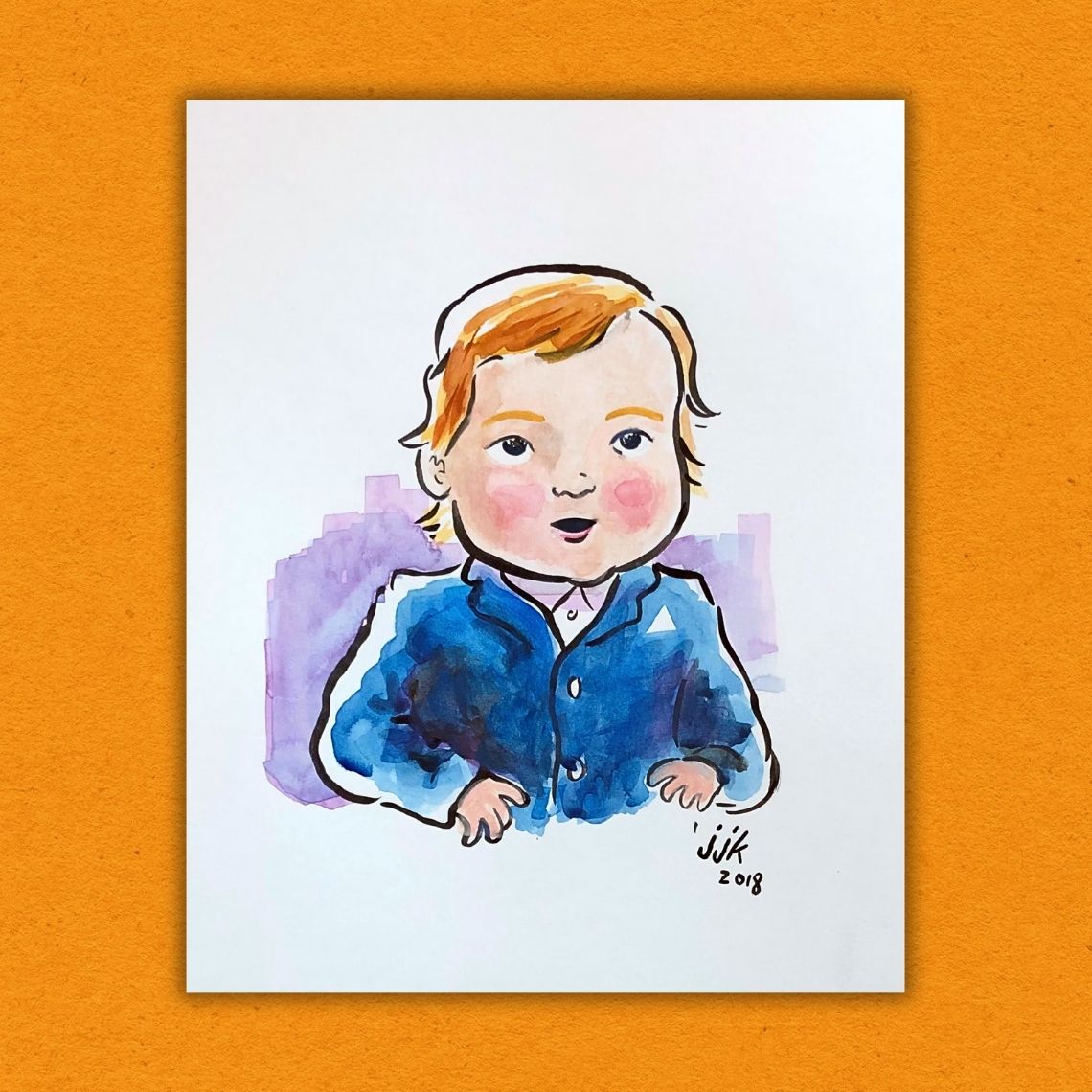 Watercolor of Your Child by Jarrett J. Krosoczka