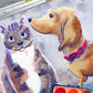 Your Two Pets Painted in Watercolors by Jarrett J. Krosoczka