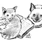 Your TWO Cats drawn by Jarrett J. Krosoczka!