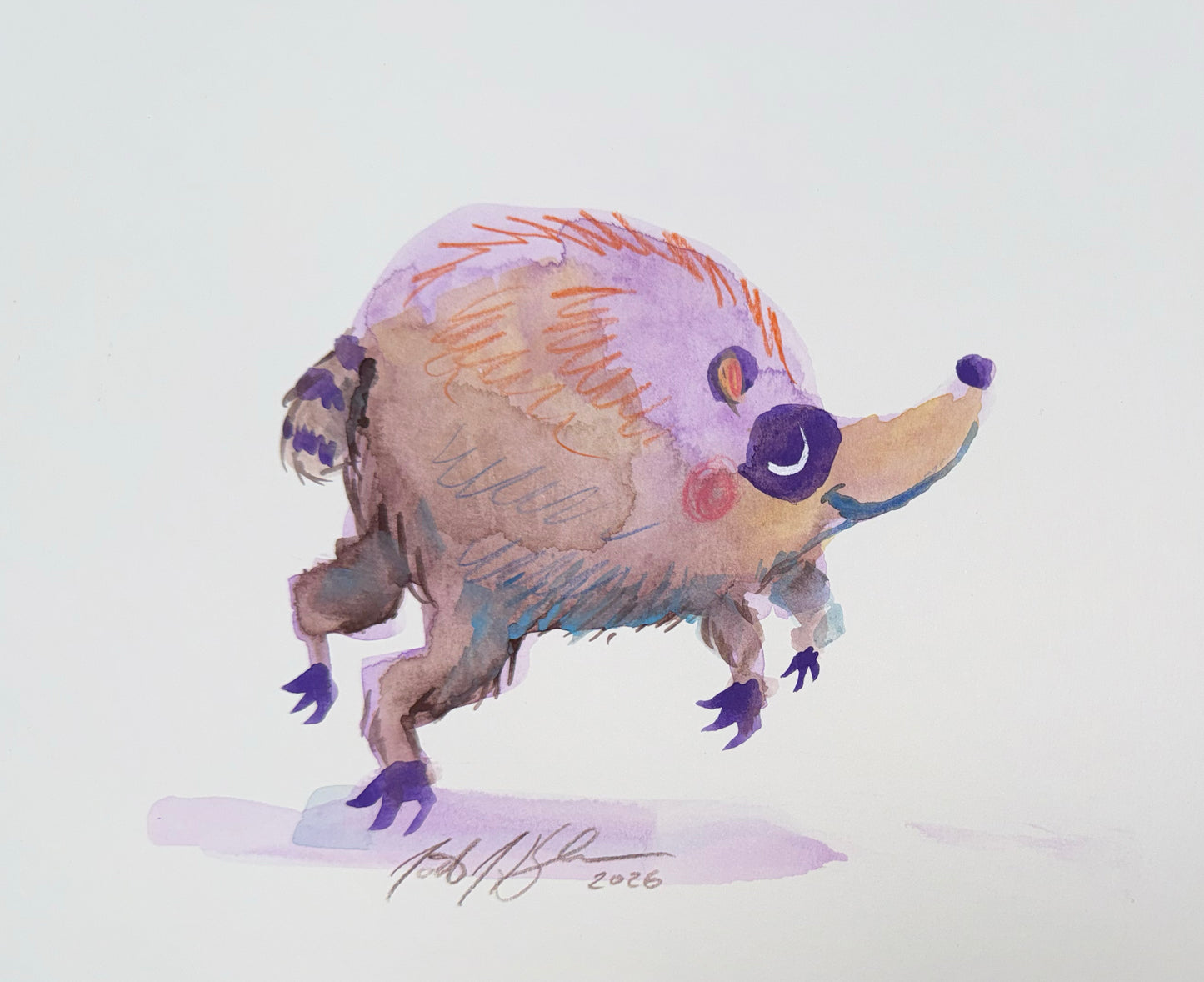 Jimothy watercolor doodle