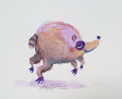 Jimothy watercolor doodle