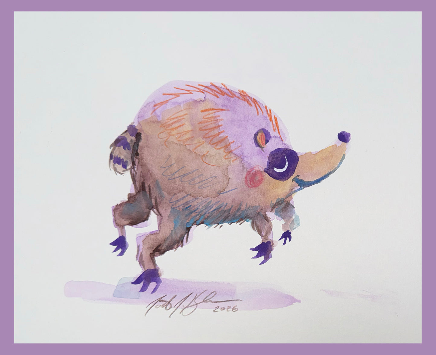 Jimothy watercolor doodle