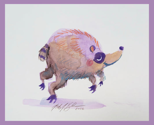 Jimothy watercolor doodle