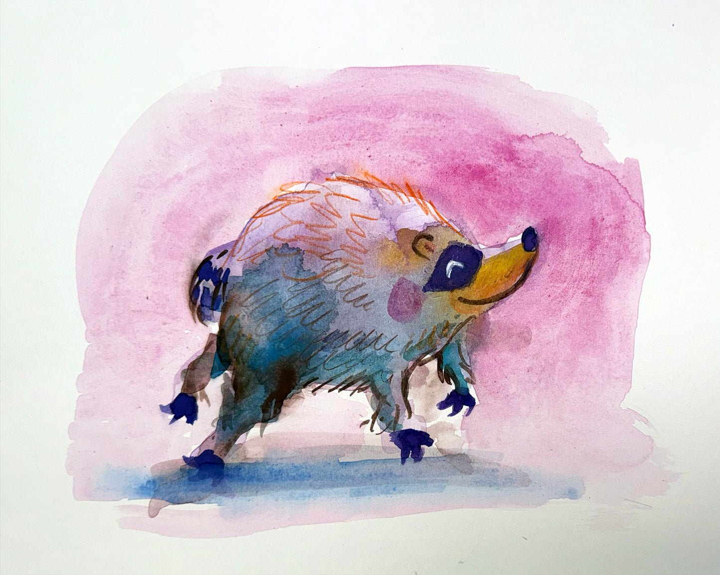 Jimothy watercolor doodle