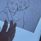 Your Kid & their Dad drawn in ink by Jarrett J. Krosoczka