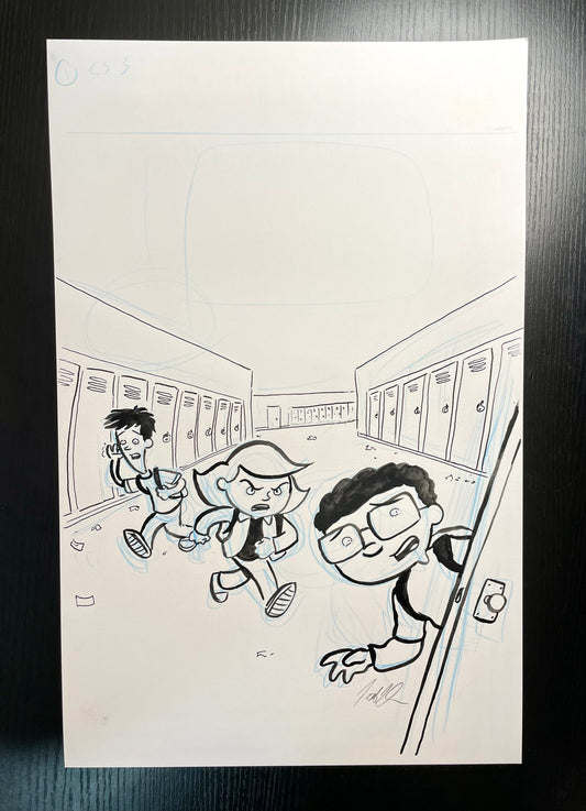 Original Art from Comics Squad: Detention, Breakfast Bunch short by Jarrett J. Krosoczka