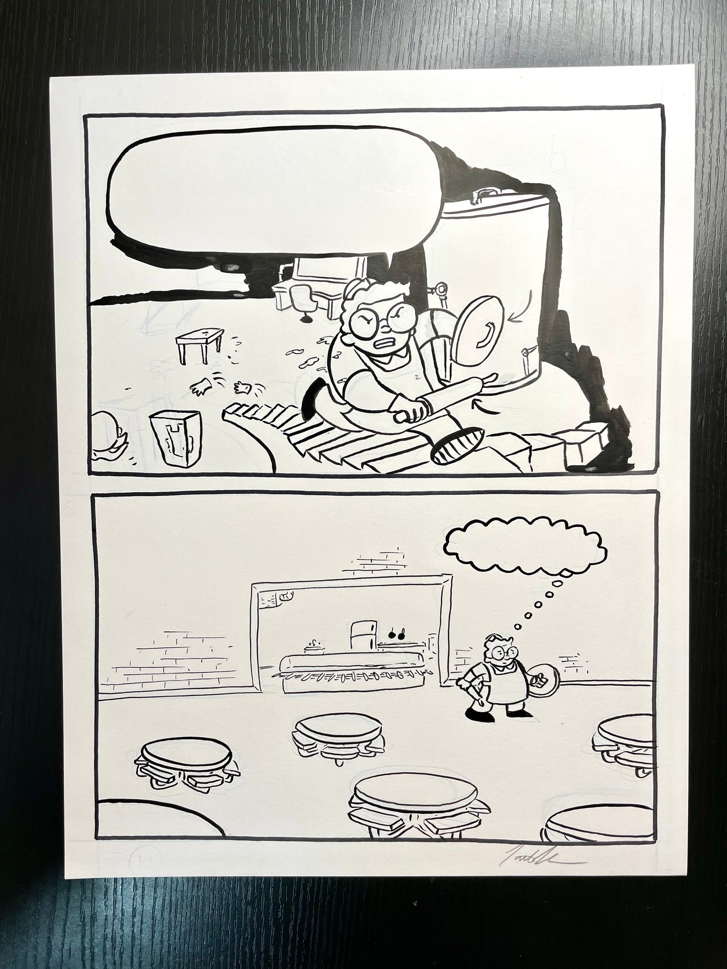 Original Art from Comics Squad: Lunch, a Betty mini-comic by Jarrett J. Krosoczka