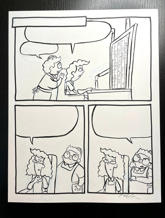 Original Art from Lunch Lady and the Mutant Mathletes by Jarrett J. Krosoczka, page 36