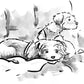 Your TWO Dogs drawn by Jarrett J. Krosoczka!