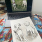 Your TWO Dogs drawn by Jarrett J. Krosoczka!