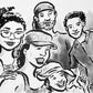 Your Family of FIVE drawn by Jarrett J. Krosoczka!