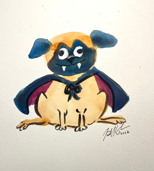 Pug Vampire by Jarrett J. Krosoczka