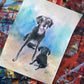 Dog Memorial in Watercolors by Jarrett J. Krosoczka
