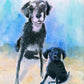 Dog Memorial in Watercolors by Jarrett J. Krosoczka