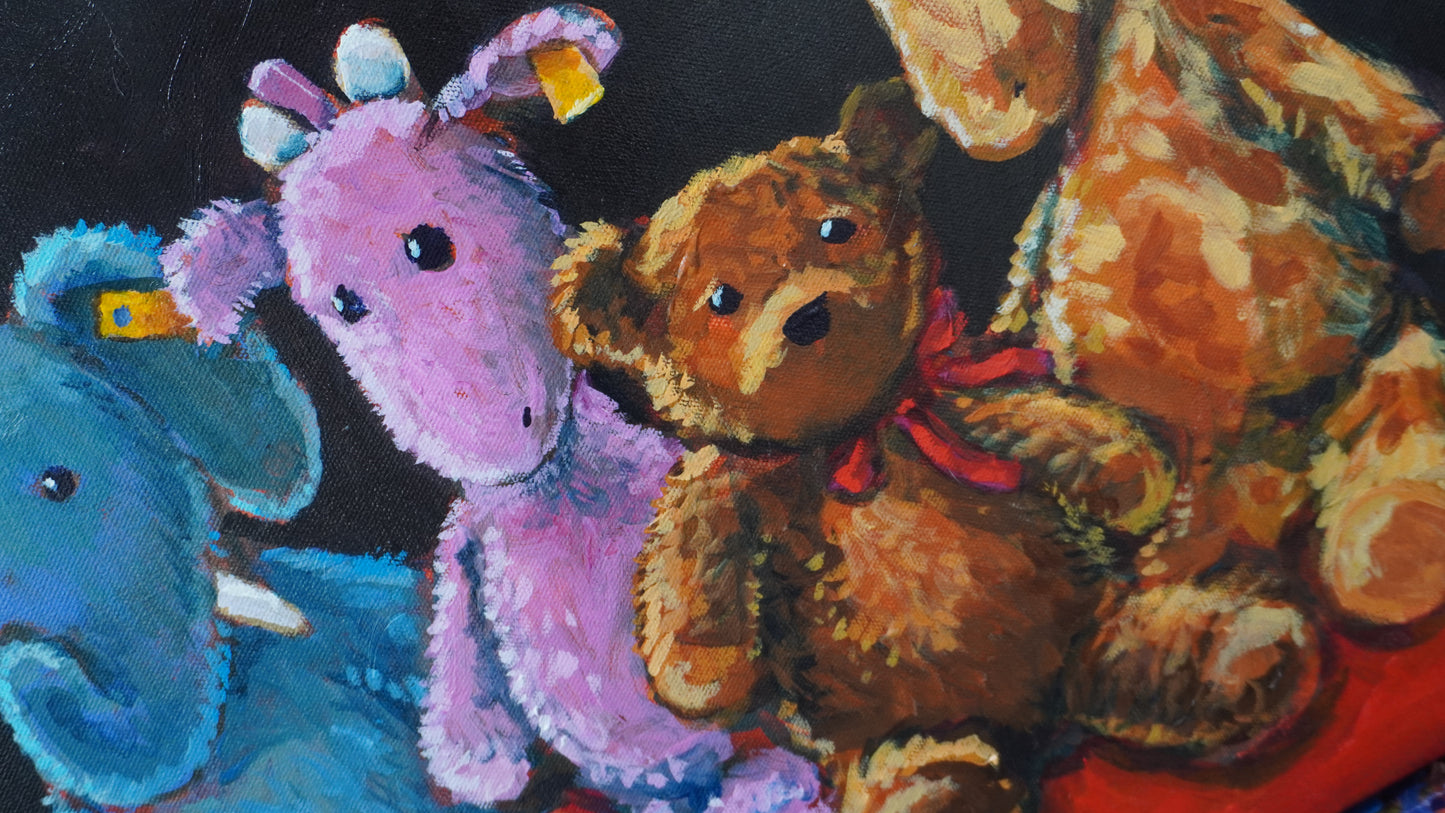 Large Portrait of Your Beloved Stuffed Animals by Jarrett J. Krosoczka!