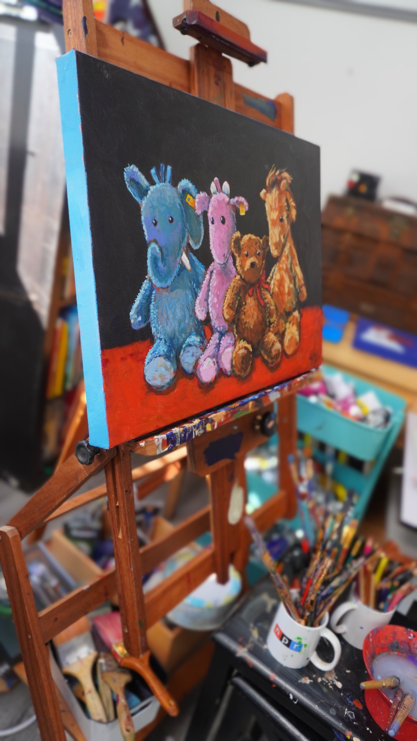 Large Portrait of Your Beloved Stuffed Animals by Jarrett J. Krosoczka!