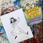 Lunch Lady character pencil sketch
