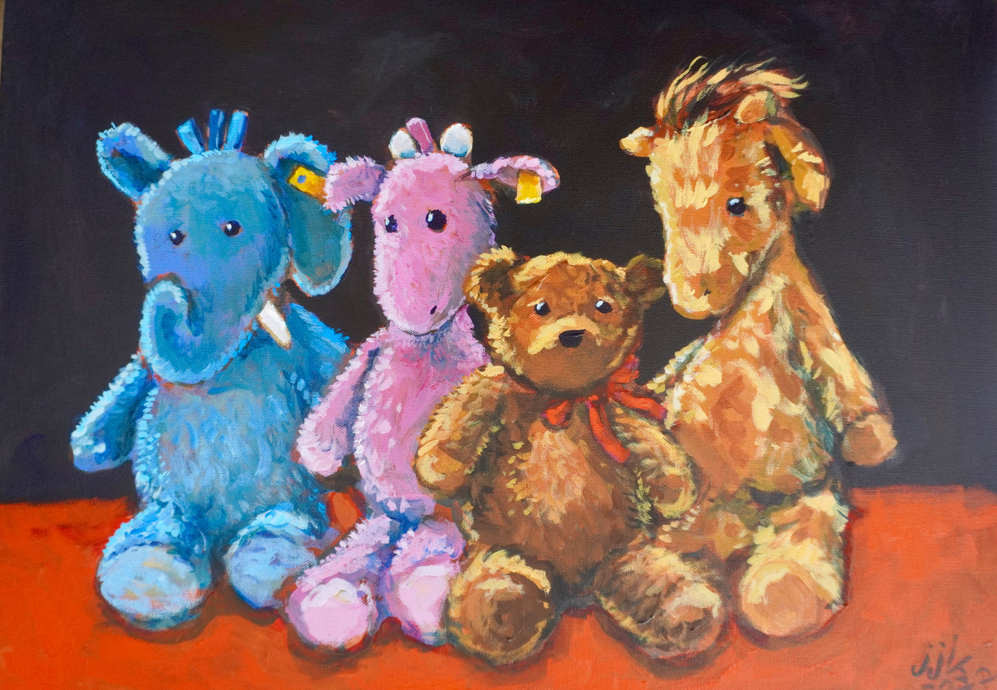 Large Portrait of Your Beloved Stuffed Animals by Jarrett J. Krosoczka!